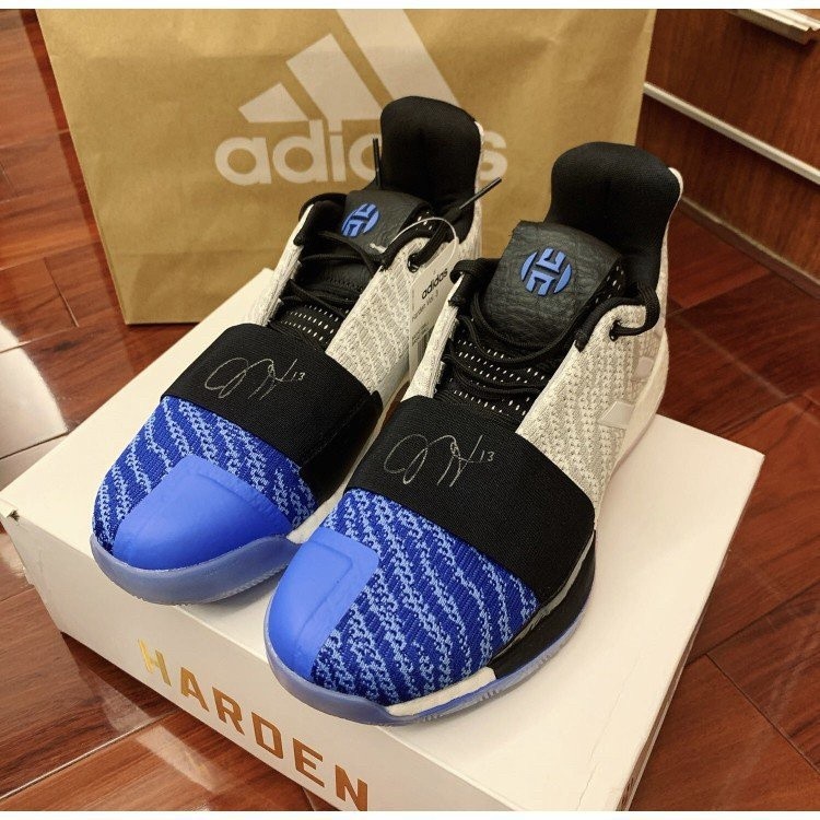 Adidas Harden Vol.3 Grey Blue Basketball Shoes Company G54753