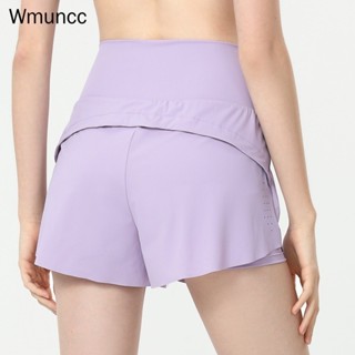 Wmuncc 2026 กีฬากางเกงขาสั ้ นผู ้ หญิงวิ ่ งกางเกงโยคะเอวสู…