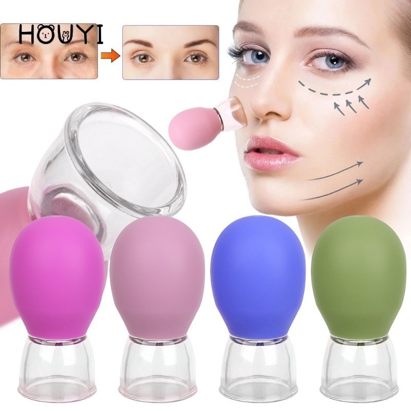 Creative Silicone Cupping Massage Cup - Face Skin Lifting Vacuum Cup - Facial Anti-Wrinkle Cupping T