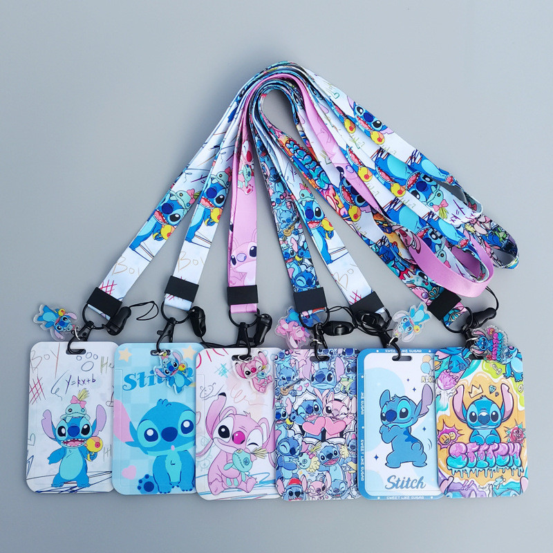 Disney Stitch ผู ้ ถือบัตร ABS อุปกรณ ์ สํานักงานนักเรียนรถบัสการ ์ ดของขวัญวันเกิดเด ็ ก