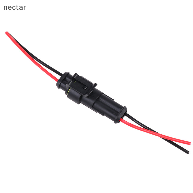 Tar 2Pin ปลั๊กขั้วต่อสายไฟกันน้ําปิดผนึกตัวเชื่อมต่ออัตโนมัติพร้อมสายเคเบิล N