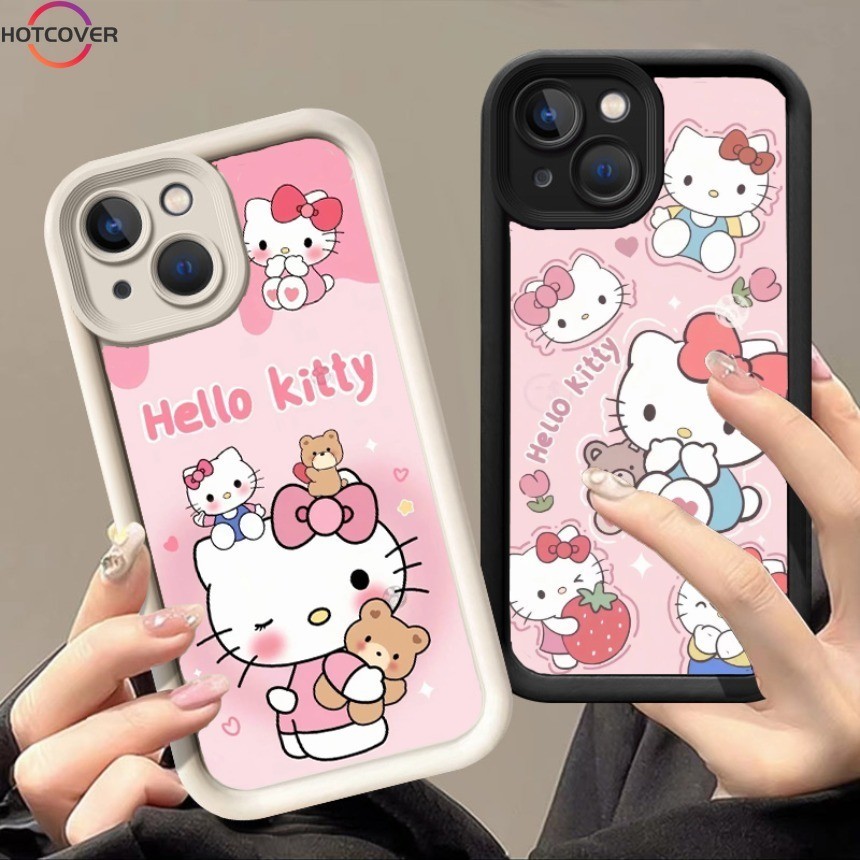 สําหรับvivo Y38 Y28 Y03 V30e Y22 Y22s Y02A Y02T Y50 Y30i Y21e Y21a Y21s Y21t Y33S Y20i Y20Sปลอกน่ารักHello Angelป้องกันเคสโทรศัพท์