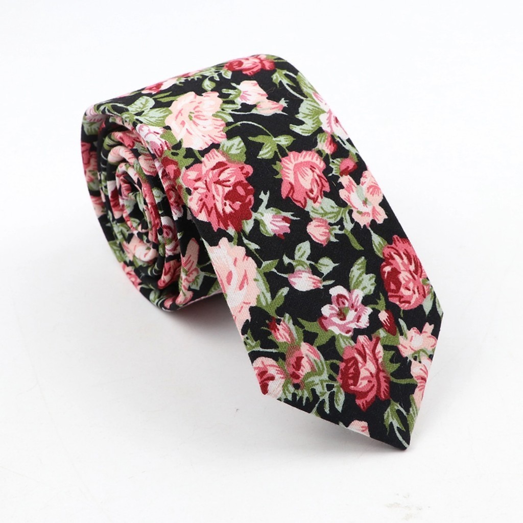 โซนาซ แฟชั่นดอกไม้ผูกสําหรับผู้ชายผู้หญิงผอมสบายๆผ้าฝ้ายดอกไม้แพนด้าเนคไทหรูหราน่ารักงานแต่งงานผูก6เซนติเมตร - รูปที่ 4