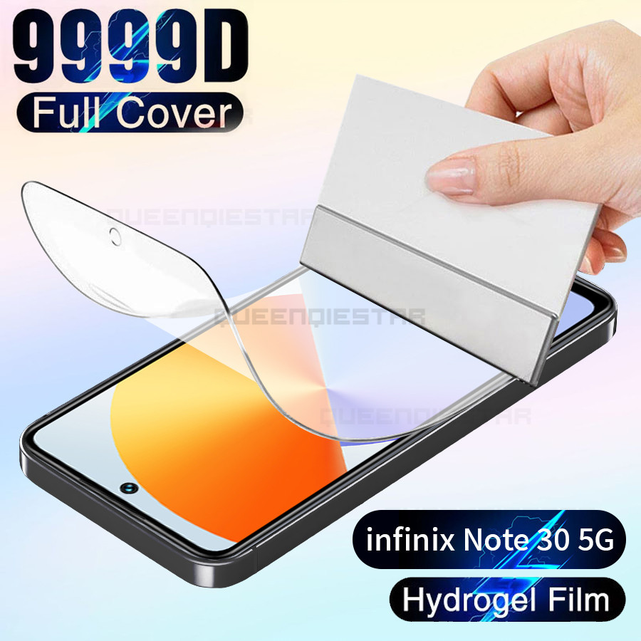 3D มิติดเต็มหน้าปกหน้าจอผู้ปกป้ออ่อน TPU เต็มจอ ป้องกันหน้าจอ Infinix Hot 9 10 11 Play 12 30 40 30i 10S 11S NFC 10i 12i Note 30 12 G96 10 Pro Zero X