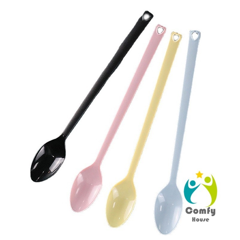 Comfy ช้อนพลาสติก 100 ชิ้น ใช้แล้วทิ้ง สำหรับตักไอศกรีมและของหวาน (ราคาถูก ส่งฟรี) Coffee spoon - รูปที่ 7