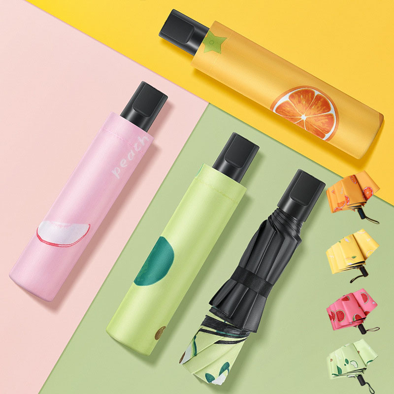 LO HOME ร่มกันแดด ลายผลไม้ uv สีน่ารัก ร่มกันฝน EVA ลายสวยๆ น่ารัก ร่มกันUV ร่มกันยูวี ร่มพับได้ ร่มพับ ร่ม uv Umbrella