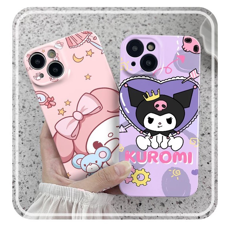 เคสโทรศัพท ์ แข ็ งกันกระแทกเหมาะสําหรับ iPhone x/xs/xr/xsmax/7/8plus/11Promax/13/14Promax/15ลายเมโลดี ้