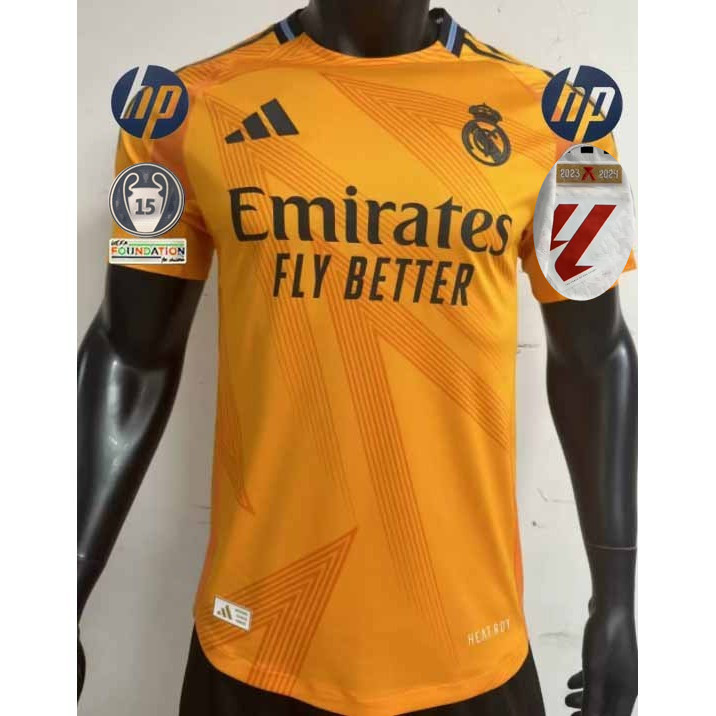 ใหม่ 24 25 real madrid away player Issue mbappe BELLINGHAM VINI JR mbappe เสื้อฟุตบอลชาย