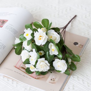 34cm ต้นไม้ปลอมตกแต่งห้อง ดอกไม้ปลอม โรโดเดนดรอน ต้นไม้มงคลเ…