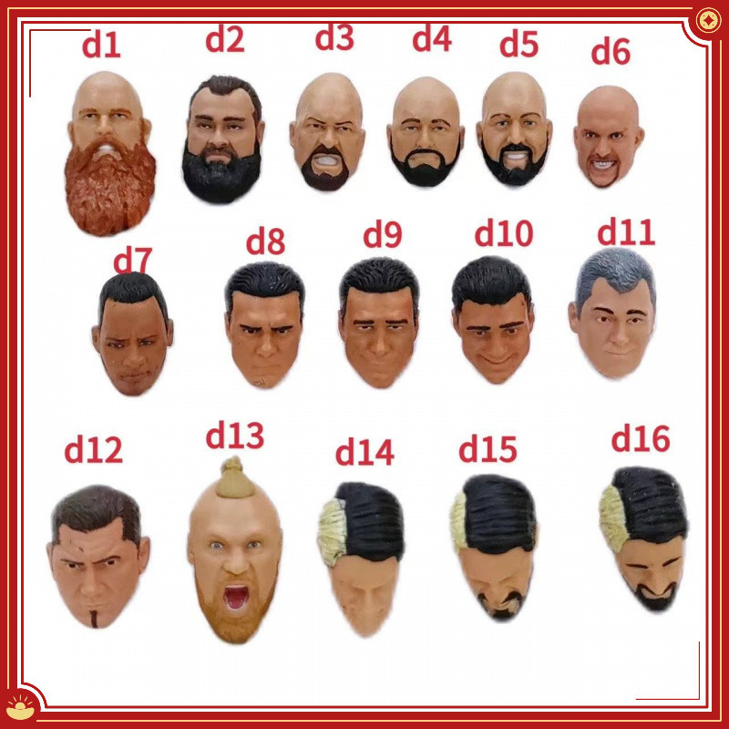 Wwe รูปหัวแกะสลักอุปกรณ ์ เสริม 6-7 นิ ้ ว Wrestler ตุ ๊ กตาหัวแกะสลัก Big show Brock