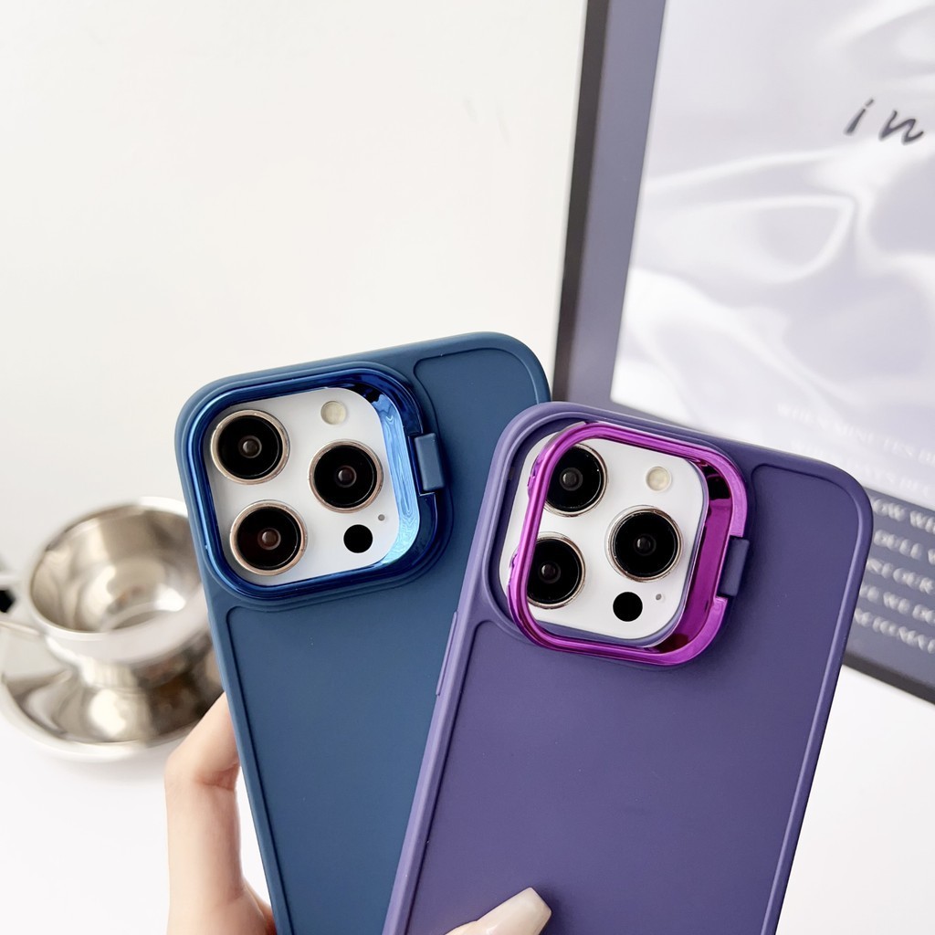 เคสพร้อมที่วางสําหรับ VIVO V30 V29 V30E V27 V27E V23E PRO 4G 5G เคสโทรศัพท์น่ารัก Candy Case พร้อมขาตั้งโลหะ