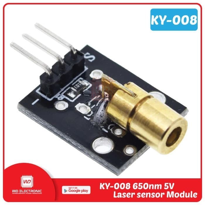 DC99 KY-008 LASER DIEDE LASER โมดูลโมดูล 650NM 5V DC