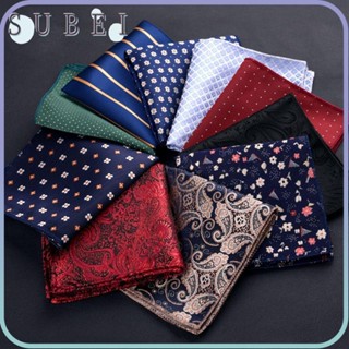 Sukaa ผ้าเช็ดหน้าผู้ชาย แฟชั่น Paisley Pocket square Hankies