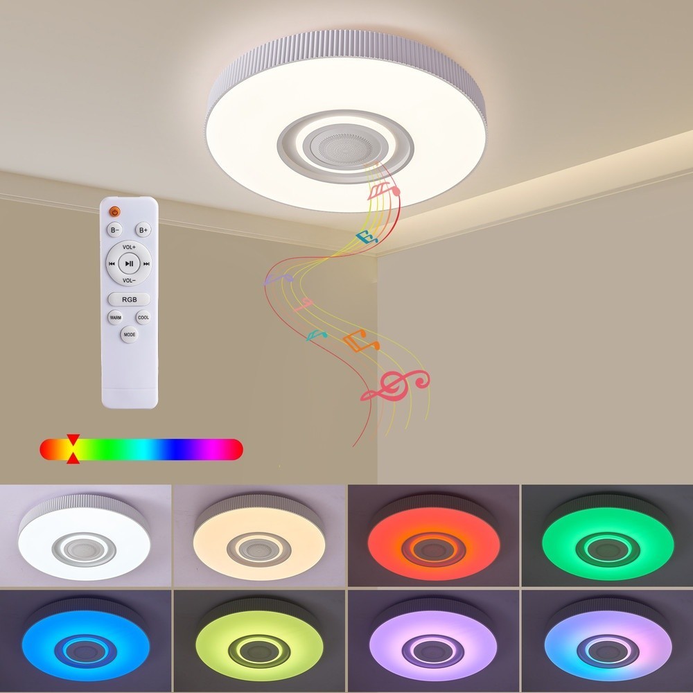 LOCAL789 EILON โคมไฟเพดาน LED Smart บลูทูธ RGB 66W รุ่น EYYD-KDX6602-66W พร้อมรีโมท ร้านอยู่ในไทย