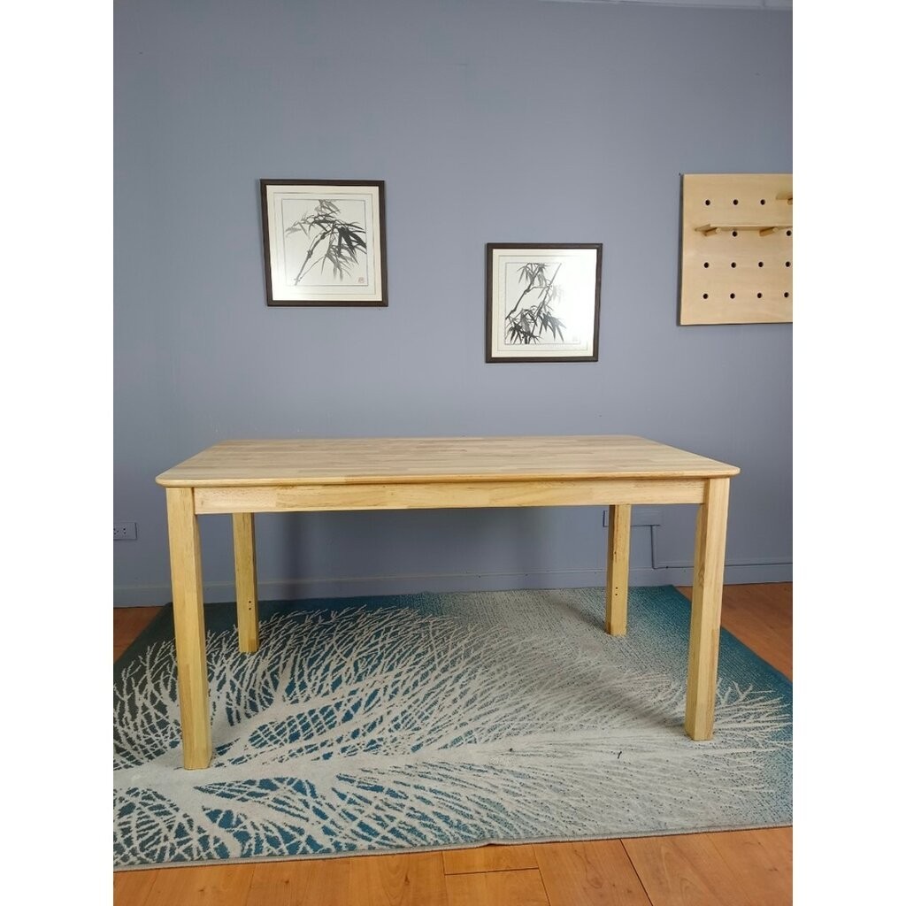 โต๊ะกินข้าว โต๊ะอาหาร Evergreen-Furniture Dining Table T-1580-S ทำจากไม้ยางพารามี 2 สีให้เลือก (ราคานี้เฉพาะโต๊ะ)