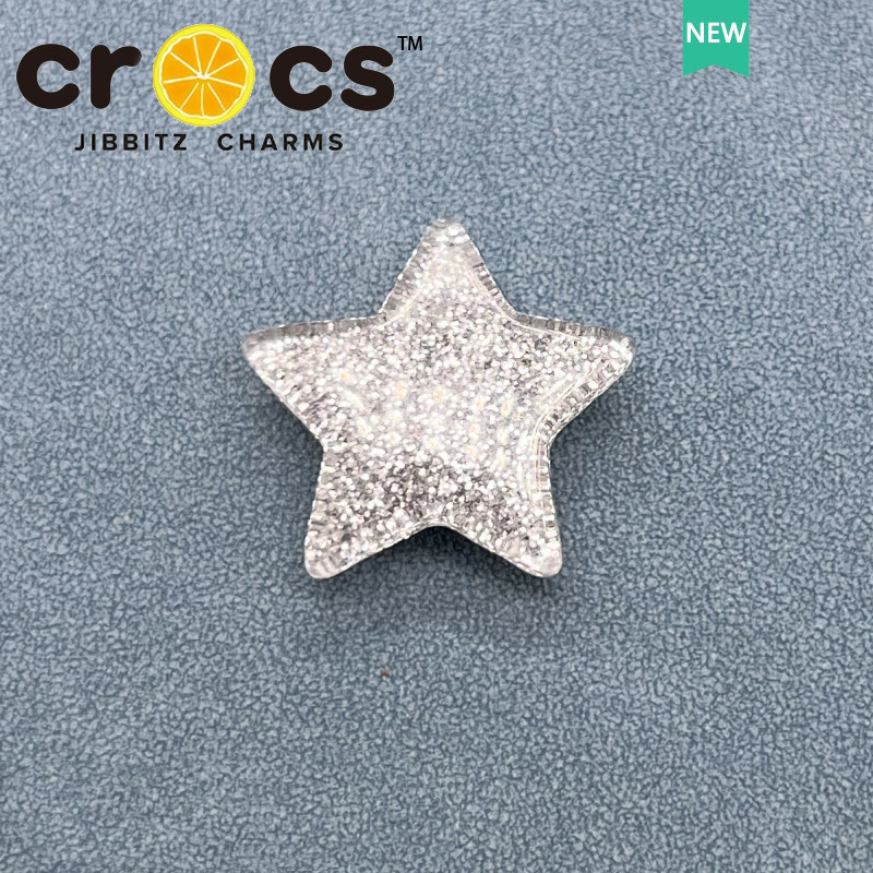 JIBBITZ cross charms ตัวติดรองเท้า หมุดเงินแฟชั่น ตัวติดรองเท้า cross