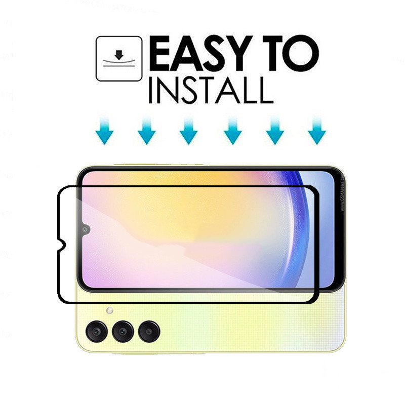 ฟิล์มกระจกเต็มจอ SAMSUNG A55 A15 A25 A35 A14 A24 A34 A54 A23 A16 A12 A02S A52 A72 A22 5G 4G A05 A05S A06 A02 A03S A52S - รูปที่ 2
