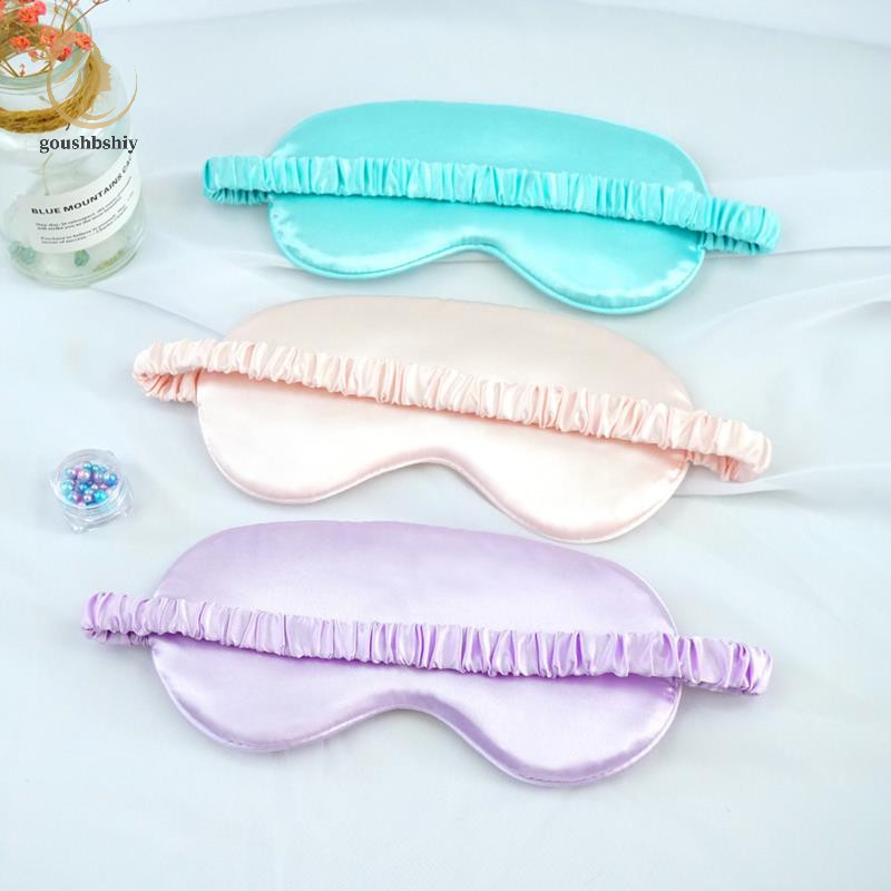 [goushbshiy] 1pc Eyeshade Sleeping Eye Mask Cover Eyepatch Solid Rest Relax Eye Shade TH
