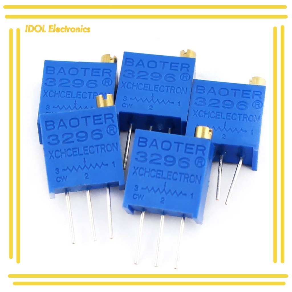 ราคาถูก! ตัวต้านทานปรับค่า VR แนวตั้ง 3296Potentiometer 3296 100R 200R 500R 1K 2K 10K 20K 50K 100K 500K 1M ส่งของทุกวัน