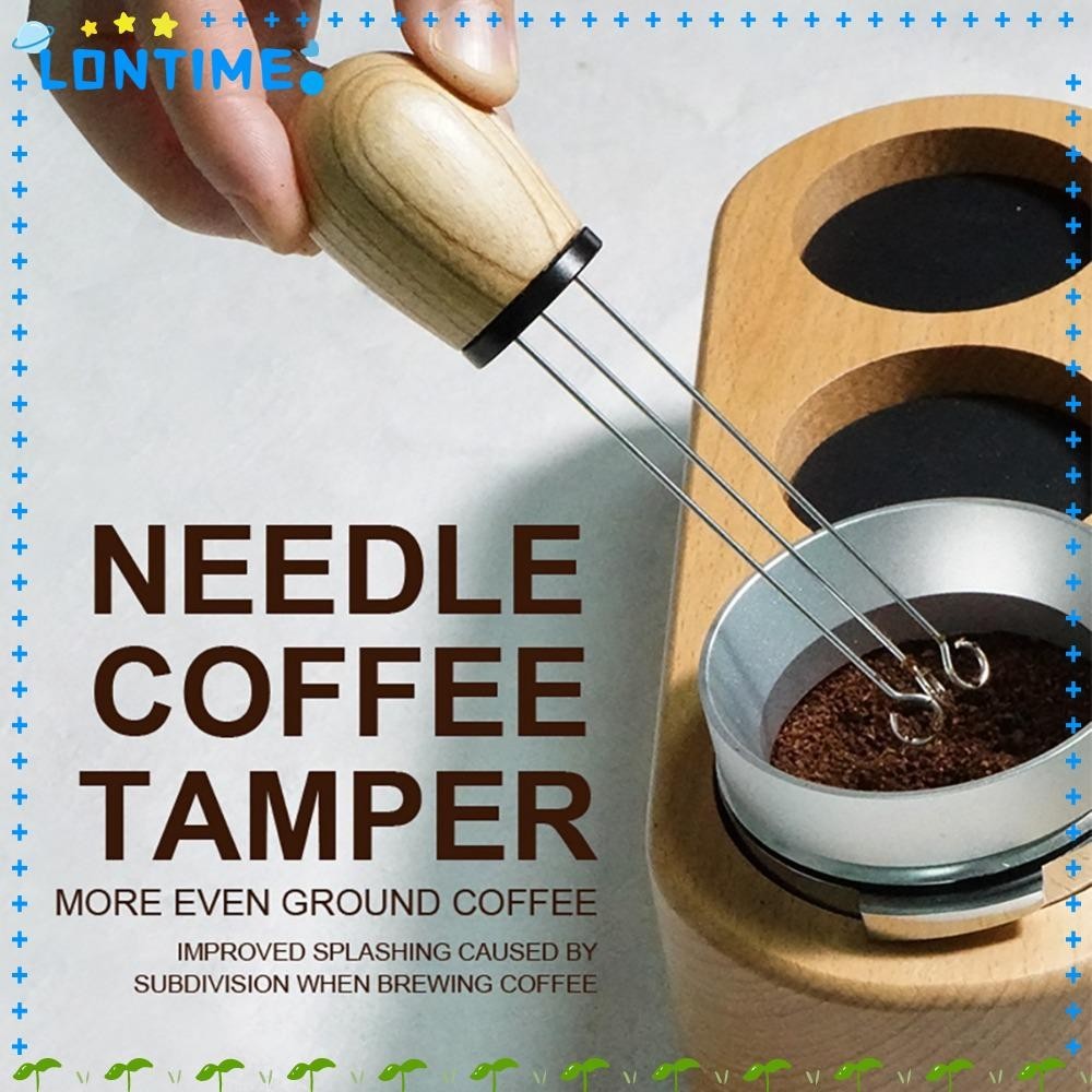 Lontime กาแฟ Tamper จําหน่าย,ไม้ Handmade กาแฟ Tamper เข็ม, Aglmuster Disperer Barista เครื่องมือสแตนเลสกาแฟกวนกาแฟผ้าผงเข็ม