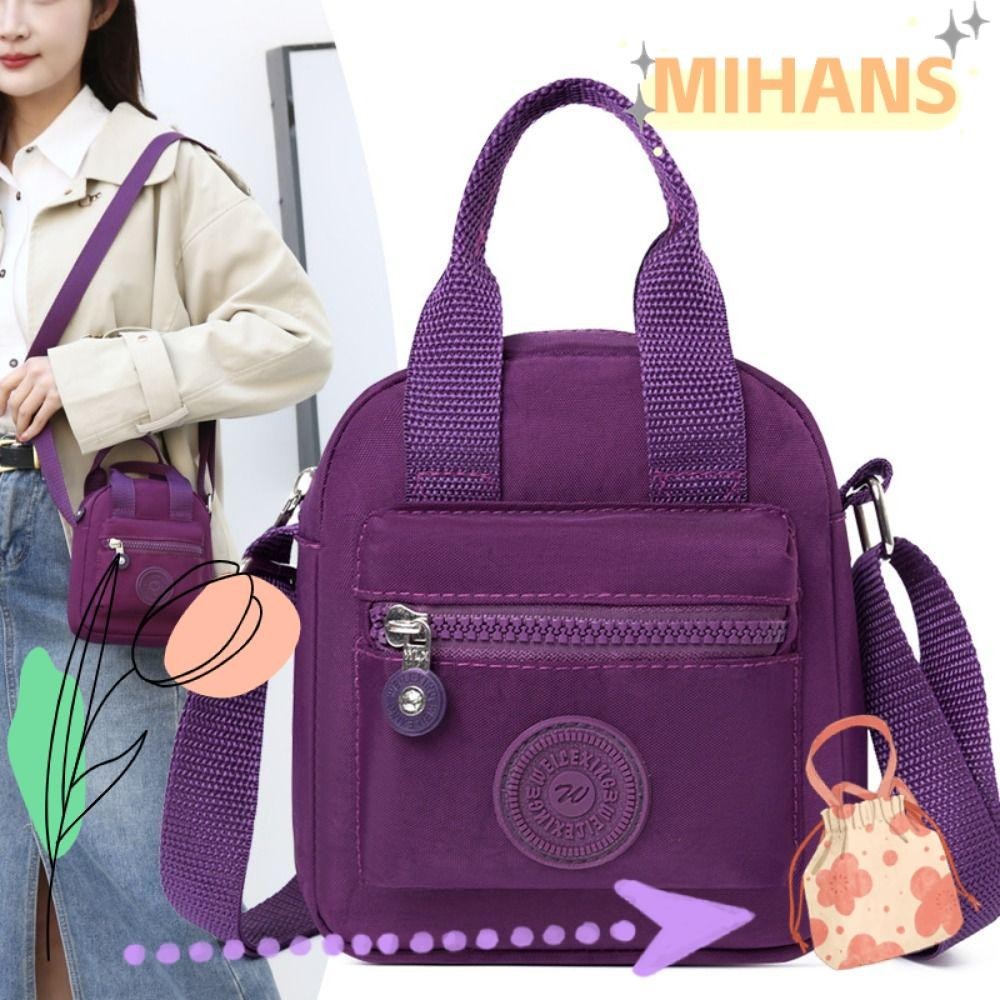 Mih กระเป๋าสะพายขนาดเล็ก,ไนลอนความจุสูงกระเป๋าโทรศัพท์มือถือ,CrossBodyกระเป๋าสบายๆมินิหญิงกระเป๋าMessengerกระเป๋าถือผู้หญิง
