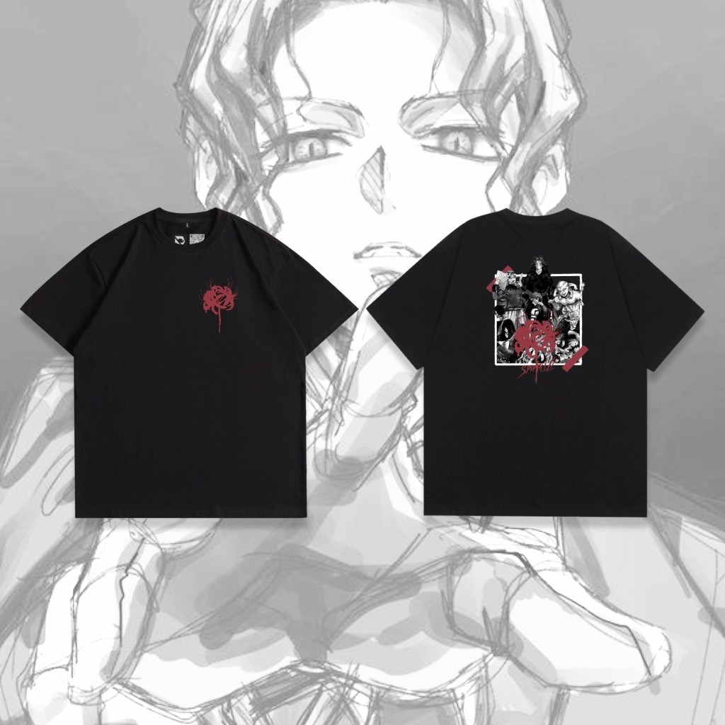 S-5XL Kaos Anime Demon Slayer Iblis Corp