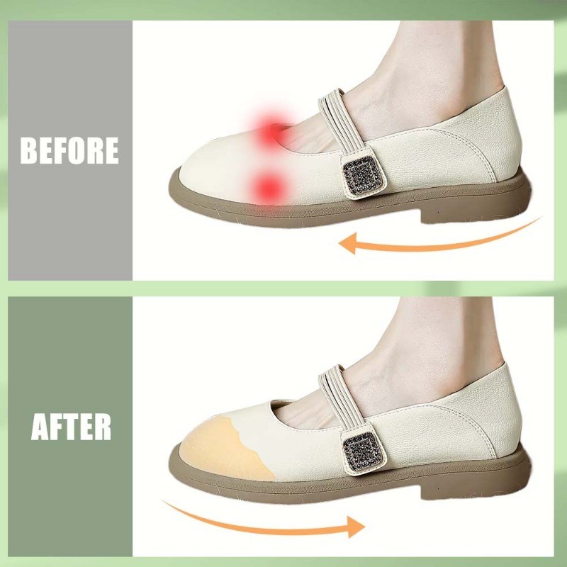 แผ่นใส่โฟม PU Forefoot - บรรเทาอาการปวดเท้า - ปรับนิ้วเท้าเบาะด้านหน้า - พื้นรองเท้าฟิลเลอร์ส้นสูง - นํากลับมาใช้ใหม่, ตัดได้, นุ่ม, ยืดหยุ่น - ลดขนาดรองเท้า