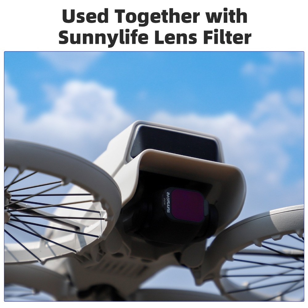 อุปกรณ์เสริมม่านบังแดดน้ําหนักเบาสําหรับฮูดเลนส์ DJI Flip, เลนส์ป้องกันแสงสะท้อนแบบ Flip gimbal