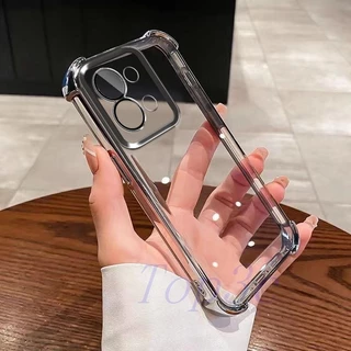 เคส Vivo Y28 4G เคสโทรศัพท์ใสป้องกันการตกสี่มุม SJDK