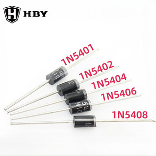 20pcs 1N5400 1N5401 1N5402 1N5404 1N5406 1N5407 1N5408 In-line Rectifier Diode DO-201AD/DO-27 IN5400 IN5401 IN5402 IN5404