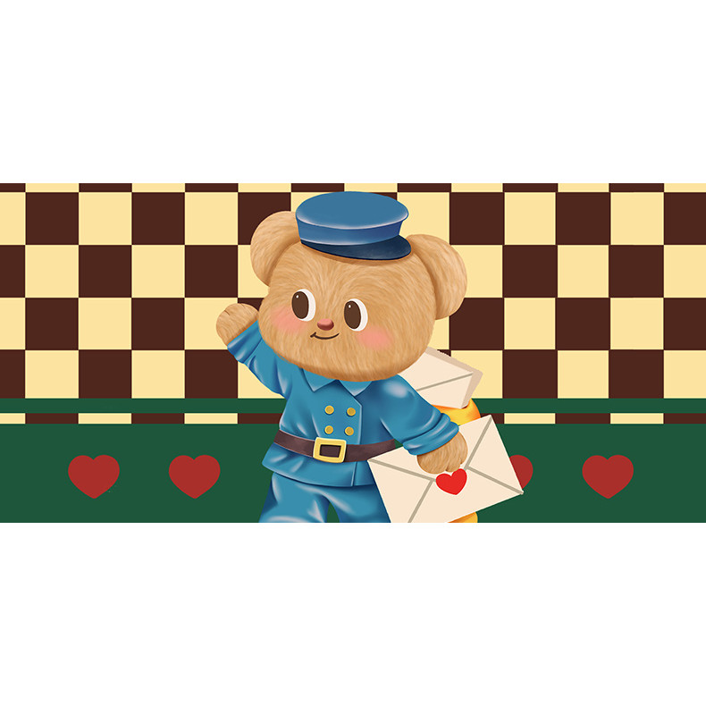 [1692 คนที่สะสม] กระเป๋าเชือก Butter Bear กระเป๋าเก็บของสำหรับนักเรียน กระเป๋าใส่ของใช้ส่วนตัวแบบพกพา