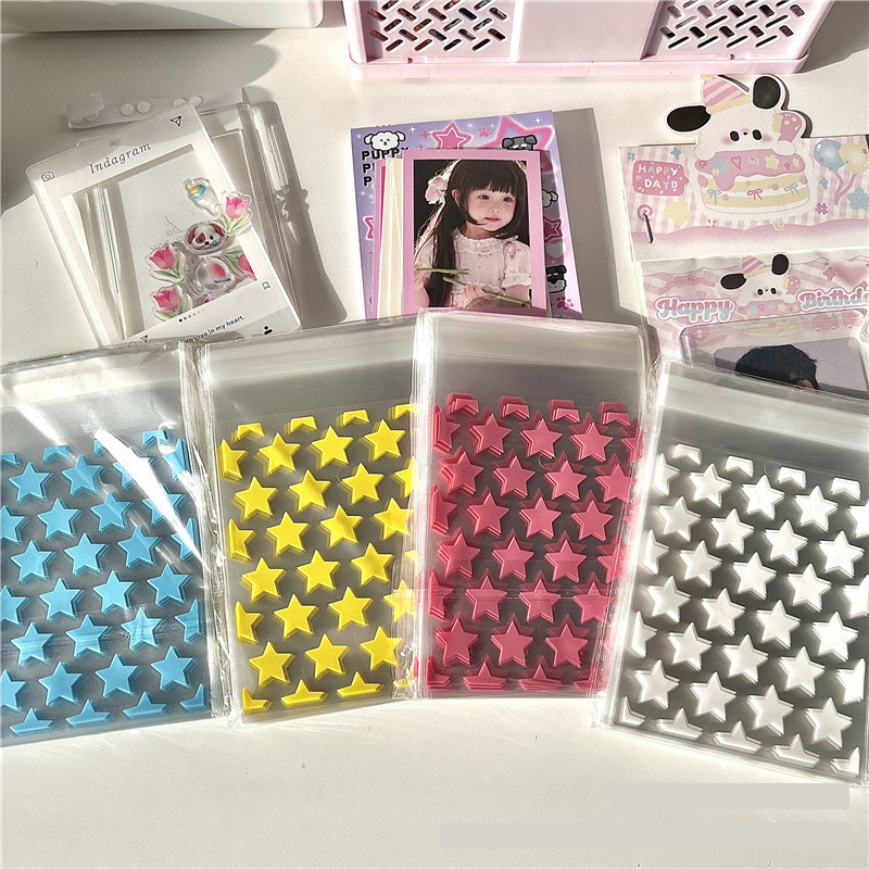 50/100 ชิ ้ นโปร ่ งใส OPP ถุงพลาสติก Star Self กาวถุงพลาสติกไอดอล Photo Card Storage ของขวัญบรรจุภัณฑ ์ ถุง ราคา ถูกที่สุด ดีลบีเคเค แกลเลอรีภาพที่ 9