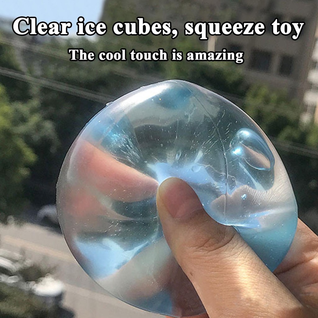 Ice Cube บีบของเล่นความเครียดบรรเทา Squishy Pinch ของเล่น Cube Sensory Pinch Fidget สําหรับเด็กช้า Rise Fidget ของเล่นความเครียด Reliever yunath