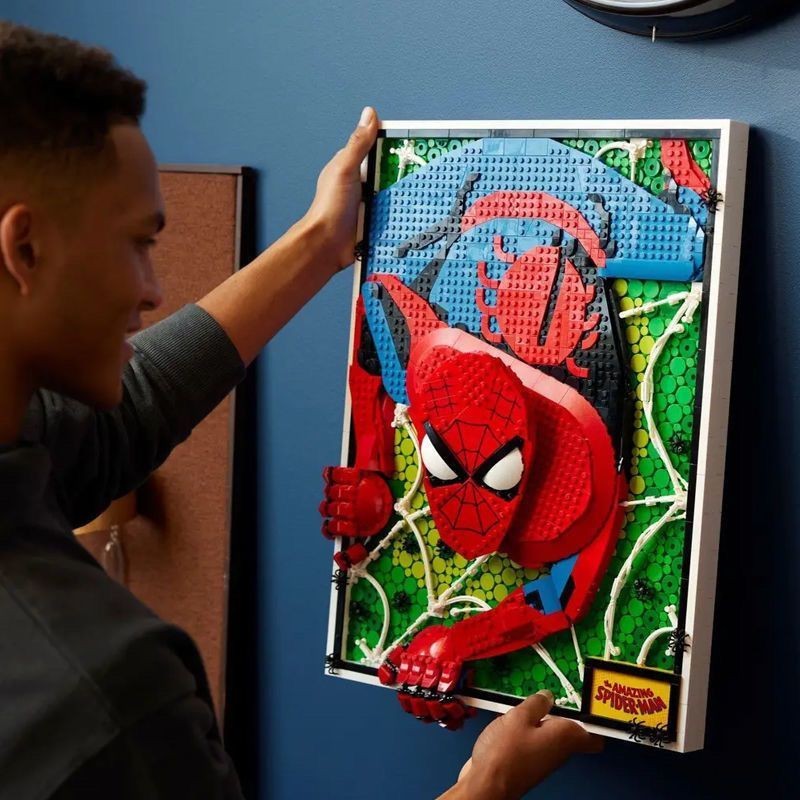 ของเล่นพิกเซล Spider-Man - เข้ากันได้กับ LEGO ซีรีย์ 31209 ของเล่นเสริมทักษะสำหรับเด็ก