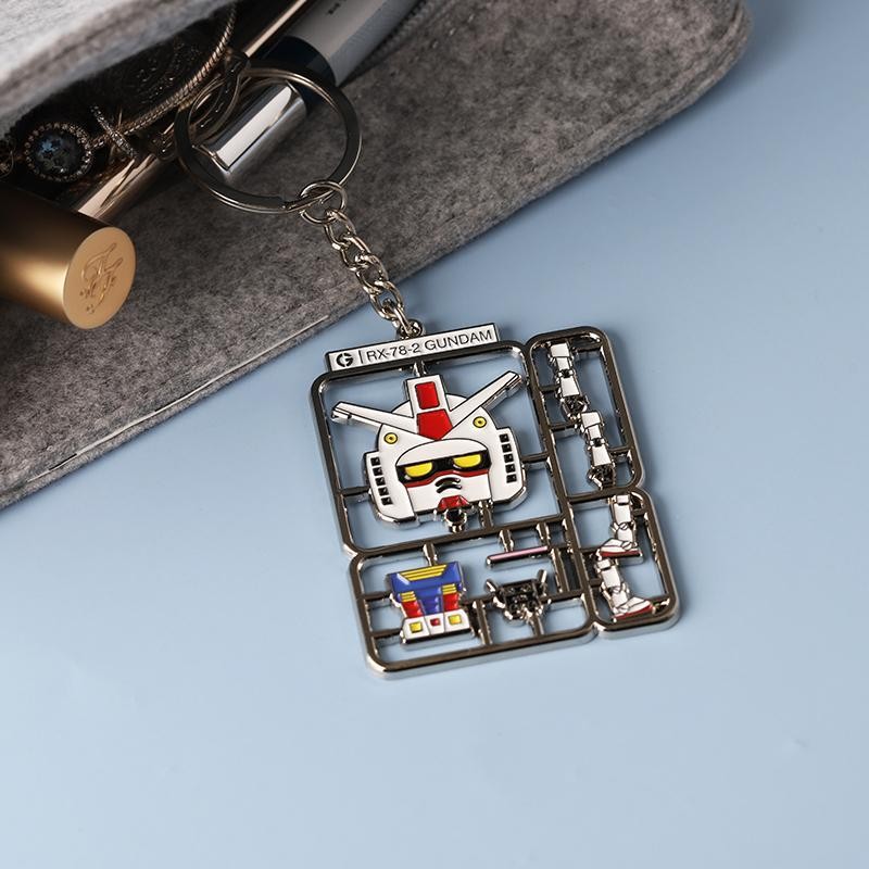 现货 Fuyuanzu Gundam Metal Key Chain Pendant Key Chain Hollow Accessories 250304
