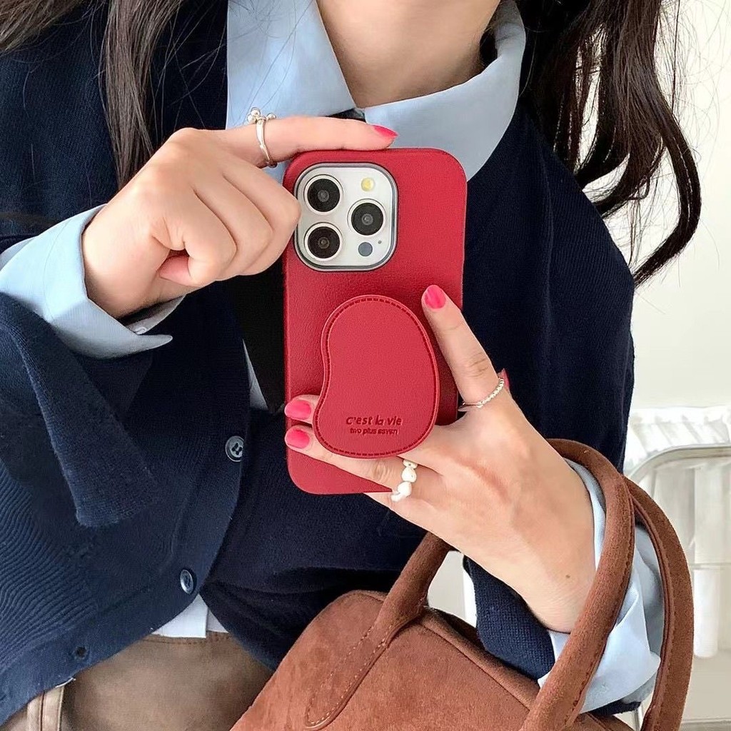 ขายร้อนสีแดงสีน้ําตาลเหลืองสีขาวผู้ถือหนัง soft tpu เคสโทรศัพท์สําหรับ Iphone 17 16 promaxx 15 14promax 13 12 11pro max xsmax XR X XS 7 8 PLUS