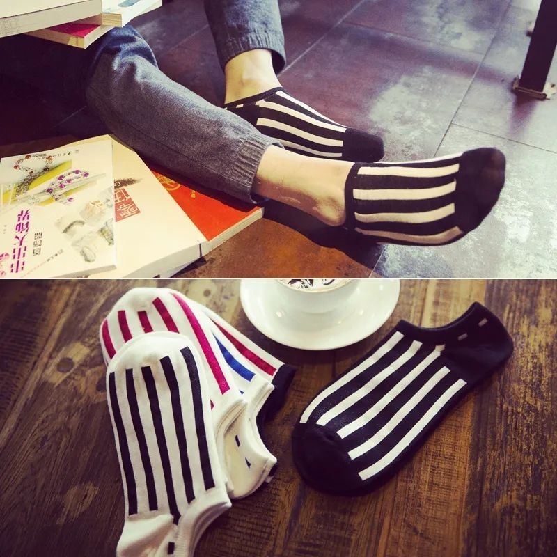 袜子男船袜春夏薄款隐形袜潮流短袜浅口男女短筒棉袜Socks men's boat socks spring and summer thin invisible socks trend short