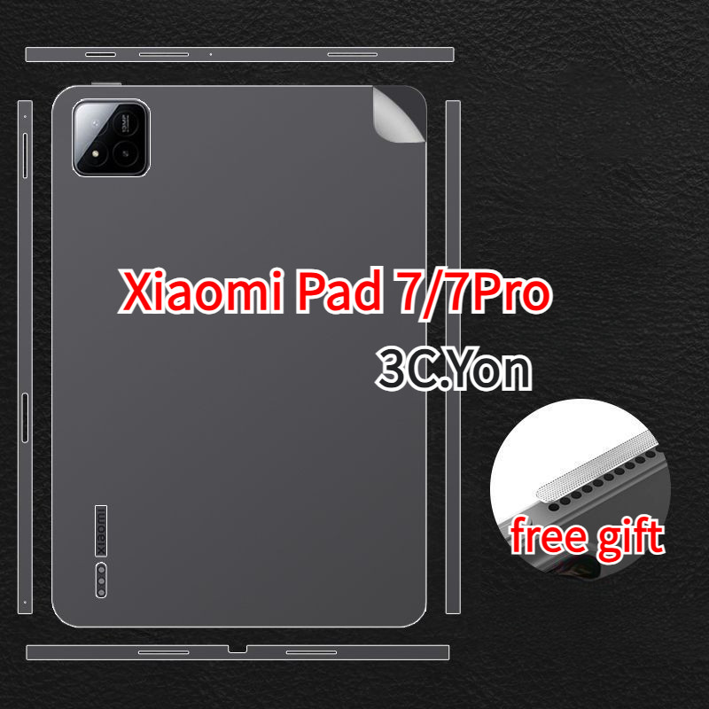 Xiaomi Pad 7 Pro 7 สติกเกอร์ 11.2 นิ้วป้องกันฟิล์มบางเฉียบโปร่งใส Matte สีดําสีเทาเงิน PVC แท็บเล็ต Skin Protector กลับ Full-Covered Edge 3M วัสดุป้องกันฝุ่น