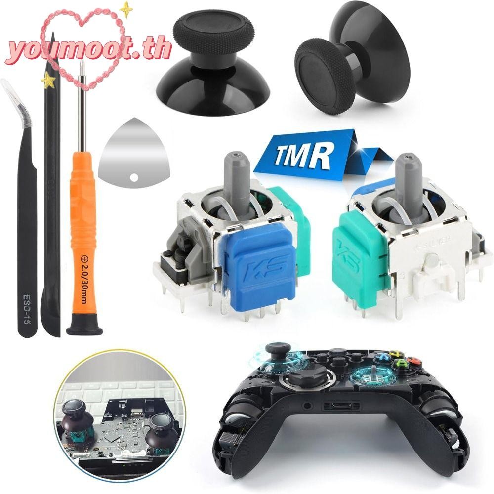 Youmoot TMR จอยสติ๊กแม่เหล็กไฟฟ้า, Anti-Drift Analog ThumbStick อุปกรณ์เสริม, คุณภาพสูงความแม่นยําสู