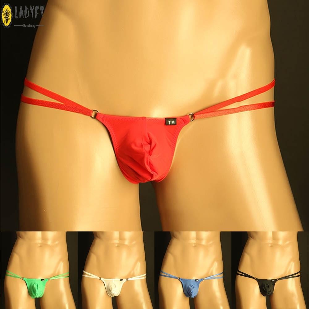 ผู้ชายกางเกงในเซ็กซี่กระเป๋าชุดชั้นในเซ็กซี่บิกินี่ กังวล จีสตริงกางเกงขาสั้นแนวราบ