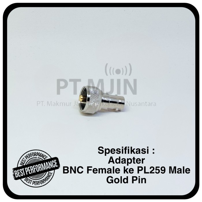 LP BNC Female to PL259 Male Goldpin Standard Quality Adapter Connector