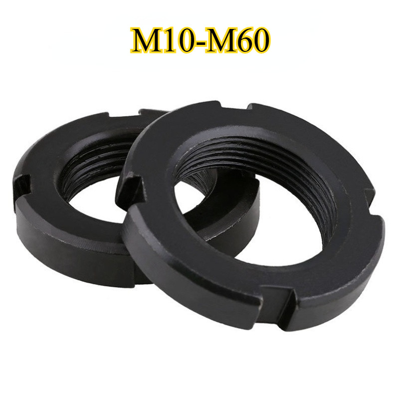 [HNK] Slotted Anti-Return Four-Slot Screw Cap Locking Round Nut Locking M10M12M14M16M18M20M22M25-M60