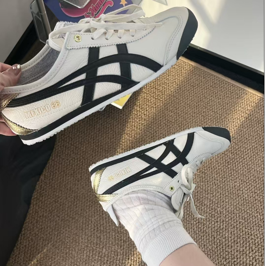 ❤️ของแท้ 100%❤️Onitsuka Tiger Mexico 66 รองเท้าลำลองพื้นนิ่ม ทันสมัยหลากหลาย สำหรับทั้งชายและหญิง