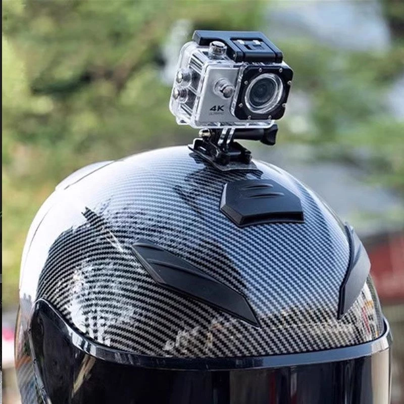 กล้องบันทึกหมวกกันน็อคมอเตอร์ไซค์ 4K HD กันสั่น กล้องกีฬา 360 องศา กล้องติดศีรษะ