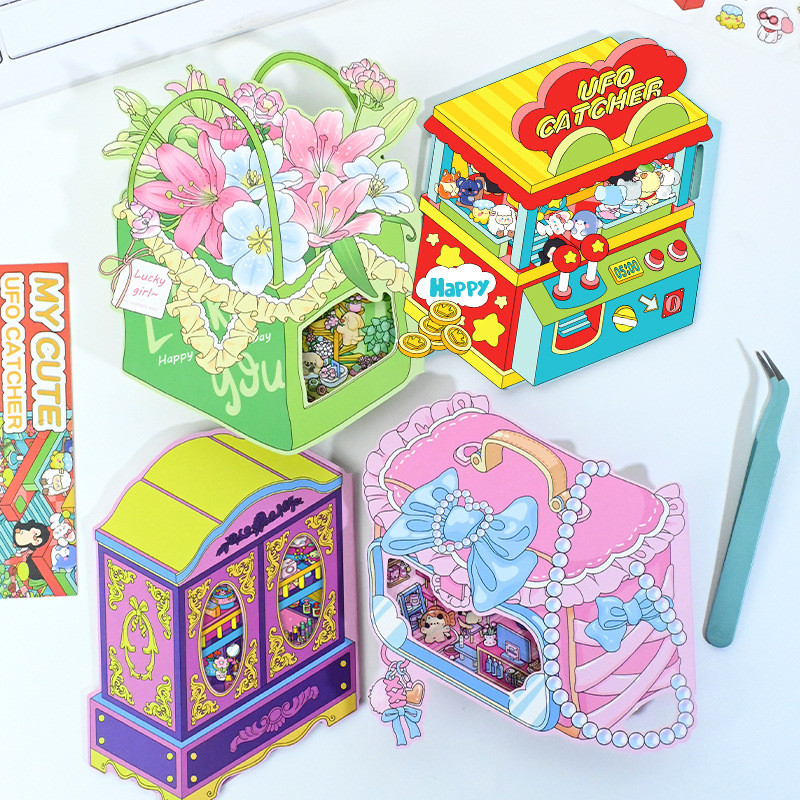 Kowei 3 ชิ้นเทพธิดาเทศกาล Series ประณีต 2.5D ทิวทัศน์สติกเกอร์สําหรับสาววารสาร PET วัสดุ Planner Dec