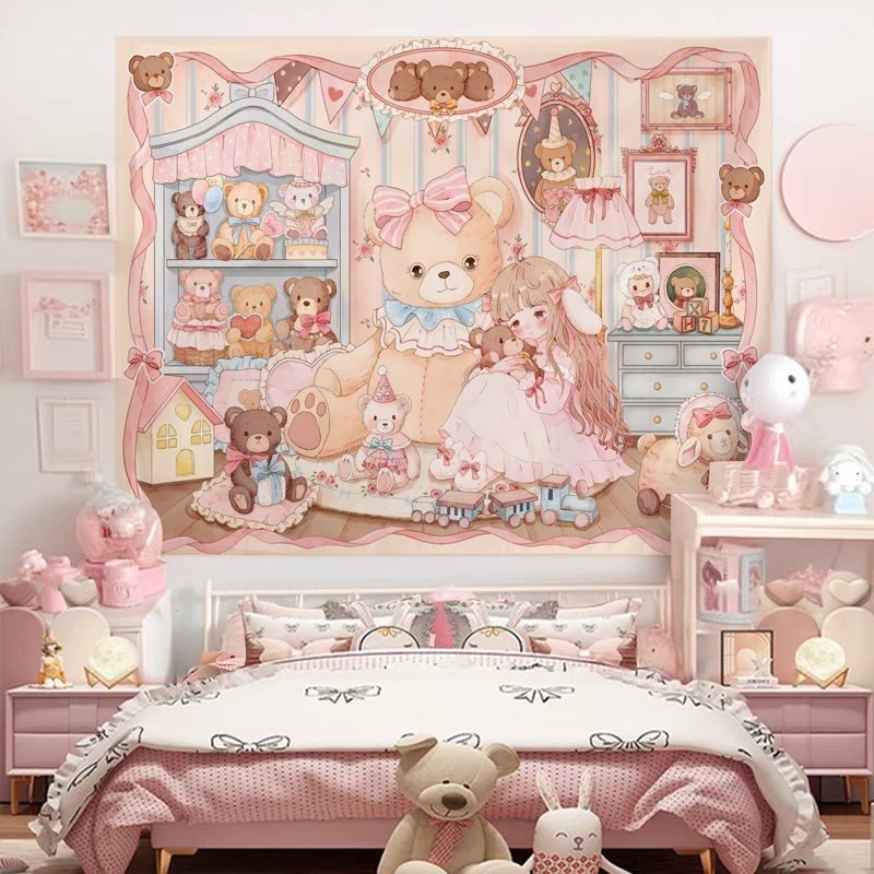 Lolita ins Style Girl Heart lolita Family lolita ผ้าตกแต่งผนัง