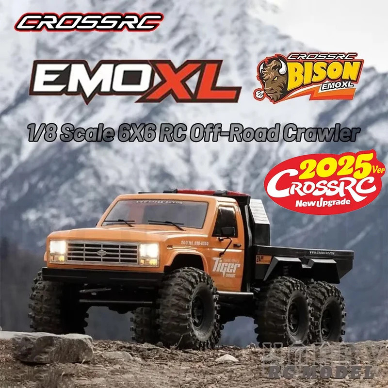 สต็อก CROSSRC EMO XL 6X6 6WD RTR 1/8 RC รีโมทคอนโทรลไฟฟ้ารุ่นรถ Off-road Crawler Trailer ผู้ใหญ่ของเ