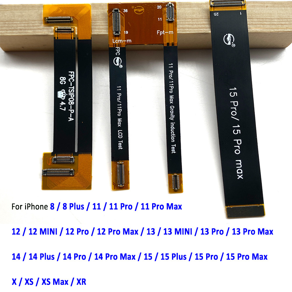 จอแสดงผล LCD ทดสอบหน้าจอสัมผัส Digitizer Extension Tester Flex สําหรับ 8 11 Pro 12 mini 13 Pro Max 14 Plus 15 X XS XR