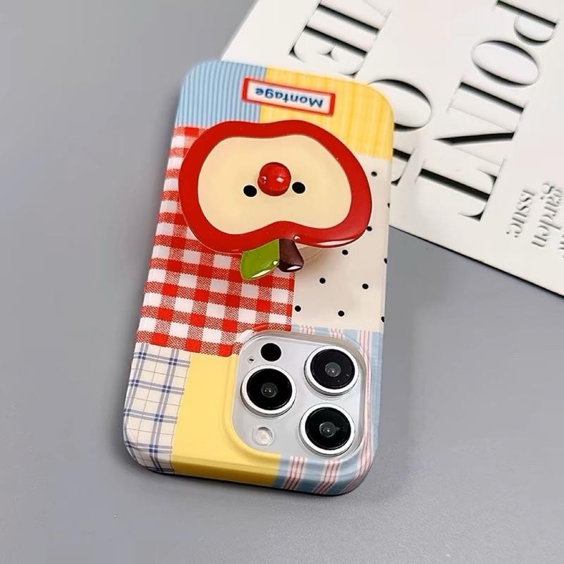 [ 12pm-16pm ] เคสลายสก๊อตแอปเปิ้ล + Griptok