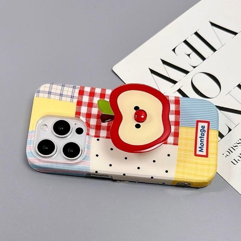 [ 12pm-16pm ] เคสลายสก๊อตแอปเปิ้ล + Griptok